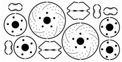 Gofer Racing 1/25 Photo-etch 15″ Diameter Disc Brakes – 2 Sets 20020
