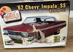 Revell 1962 62 Chevy Impala SS 409 Model Car Kit Sealed New California Wheels