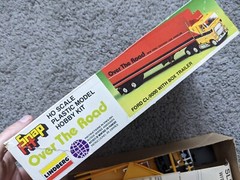 VTG UNBUILT 1970s LINBERG #1047 SNAP FIT FORD CL-9000 SEMI TRAILER TRUCK HO KIT