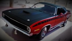 Plymouth Cuda Classic Custom Built Metal Model Concept Hot Rod Race Car