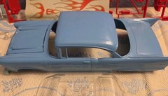Vintage Monogram 1957 Chevy Hardtop Model Kit 2225 1:24 Scale RARE BABY BLUE
