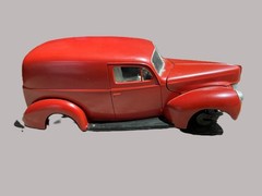 1940 FORD SEDAN DELIVERY – AMT ERTL Model Car Kit 1/25 Scale – Partially Built