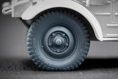 Kubelwagen type 82 Sagged wheel set (3d printed) for Meng 1/35 ScaleX WW 35003S