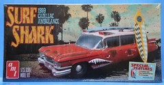 SURF SHARK 1959 CADILLAC AMBULANCE BY AMT MINT IN BOX AMT-1242