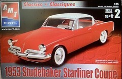 53 Studebaker HEADLIGHT HOUSINGS 120 1650 AMT 1/25 MODEL CAR PARTS COMBINE PARTS