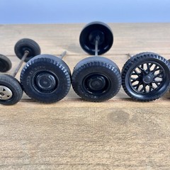Vintage Antqiue Lot Of Toy Wheels 16 Pcs Various Sizes