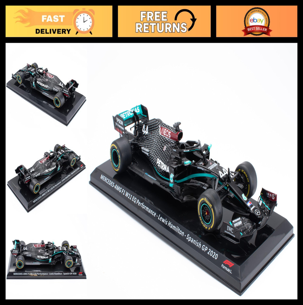 1/24 Scale Formula 1 Miniature Car – Mercedes-AMG F1 W11, Lewis Hamilton, Spanis