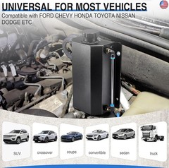 Universal Coolant Overflow Tank,Aluminum Radiator Overflow Tank,Coolant