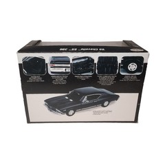 Testors 1968 Black Chevy Chevelle SS 396 Silver Series Metal Model Kit 2010