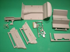 1962 Chevy bel air ss 1/25 Interior Tub Dash Bench Seat Door Panels Wheel Parts