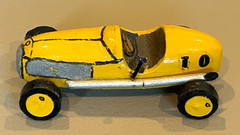Vintage Custom Built Wood Midget Racer Model Indy 500 Marx Slush Race Stock Car