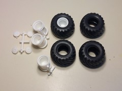 1/32 Monster Truck OR 1/24 1/25 Tractor Pull Mud Tires/wheels