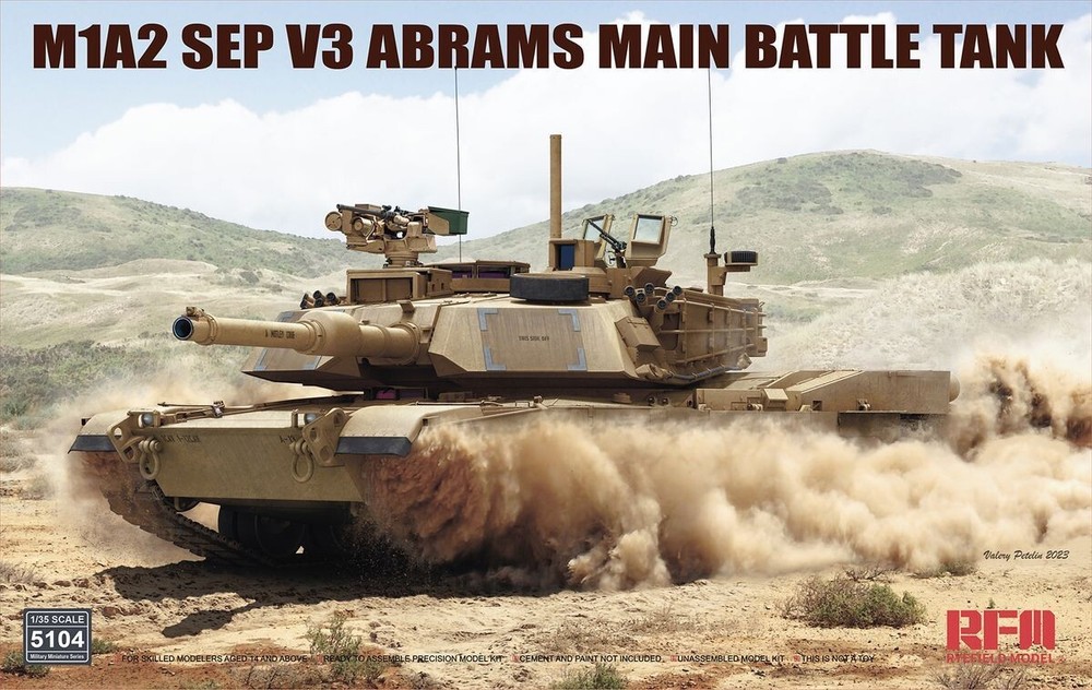 RYEFIELD MODEL RFM RM-5104 1/35 M1A2 SEP V3 Abrams Main Battle Tank