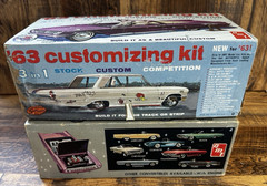 VINTAGE AMT ’61 ’63 CUSTOMIZING KIT CORVETTE THUNDERBIRD CONVERTIBLE **BOX ONLY*