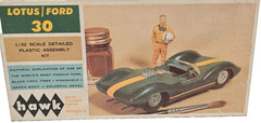 Hawk 644 Lotus Ford 30 Racer 1966 Issue Kit 1/32 Model Open Box Complete