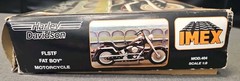 Vintage IMEX Harley Davidson FLSTF Fat Boy Motorcycle Model Kit 1:9 New Open Box