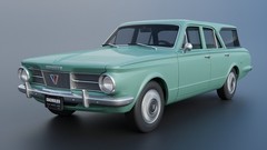 ABS-LIKE RESIN 3D PRINTED 1/25 1965 PLYMOUTH VALIANT 4-DOOR WAGON FULL KIT