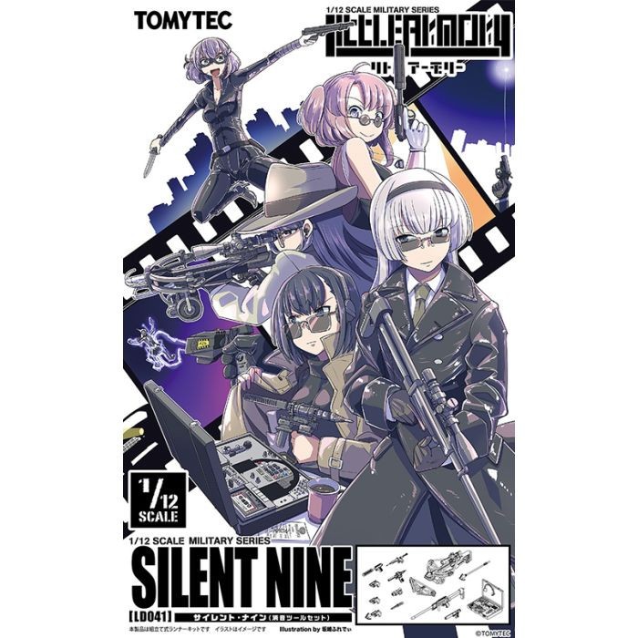 TomyTec Little Armory 1/12 SILENT NINE Weapons Package LD041 Model Kit