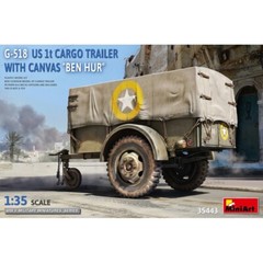 Miniart #35443 1/35 G-518 US 1t Cargo Trailer w/Canvas Ben Hur