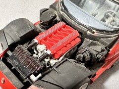 1/24 Scale Nicely Built Dodge Viper V-10 Model Car Red Mopar 1/25 Sidepipes