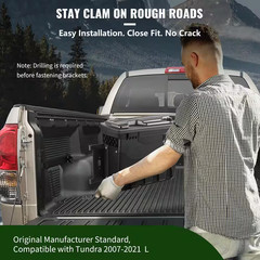 28 In. ABS Truck Bed Storage Box 6.6 Gal. Driver Side Truck Tool Box with Passwo