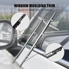 Window Molding Trim for Honda Accord 2008-2012,4-Door Sedan,Chrome outside Door