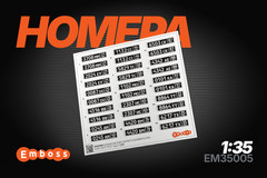 1:35 3D License Plates for scale model Modern Military Vehicles