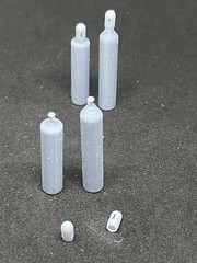 1/25 1/24 Scale 3d Resin Welding Tank Set (Ocygen And Acetylene)