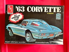 AMT Street Rods 1963 Corvette Stingray 1/25 Plastic Model A163 Open BoX +HOT WHE
