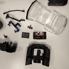 2002 Nissan Skyline GT-R 1:24 Model Kit Parts Donor Incomplete Silver Series