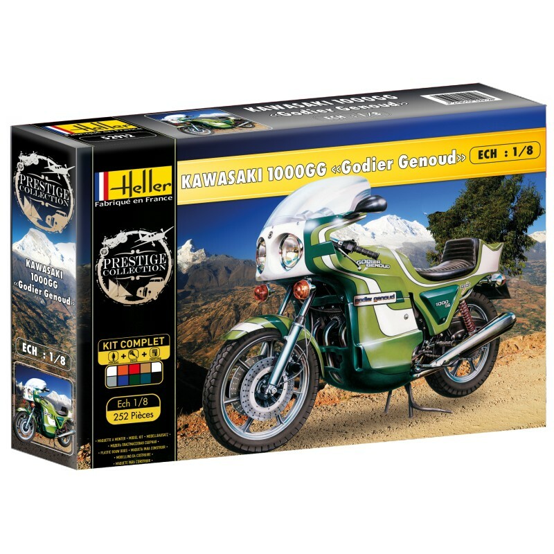 Heller #52912 1/8 Kawasaki 1000GG Godier Genoud