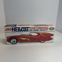 XK120 JAG HELLCAT VINTAGE AURORA 1/32 Plastic Model Kit 1960 Issue Parts only
