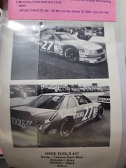BLUE RIDGE DECALS M-93-27 NASCAR #27 HYDE TOOLS LUMINA ’93