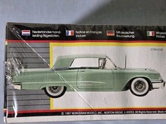 Vintage 1/24 MONOGRAM ’58 FORD T-BIRD CONVERTIBLE No. 2759 FACTORY SEALED 1987