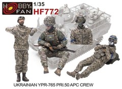 Hobby Fan HF772 1-35 Ukranian YPR-765 PRI.50 APC Crew – 4 Figs Set – USA Stock