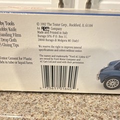 Testors Ford AC Cobra 1:24 Metal Model Kit MPN 164 Blue Painted 1992