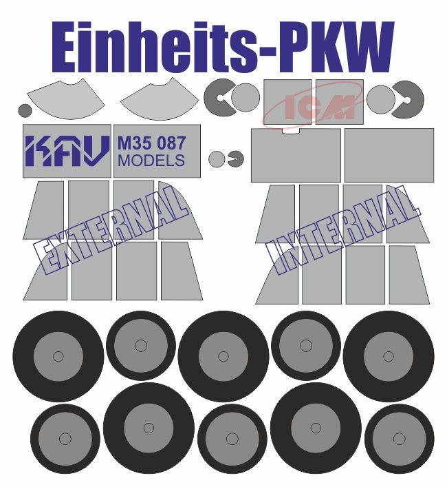 1/35 Upgrade Set for ICM 35582 leichter geländegängiger Personenkraftwagen