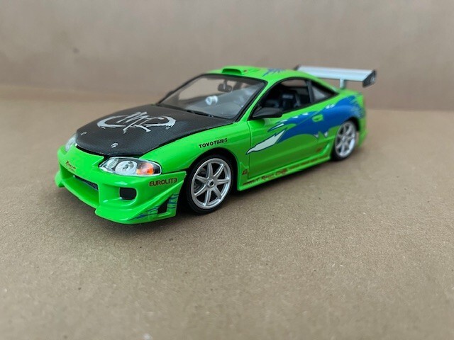 1/25 scale Revell Fast andthe Furious 1995 Mitsubishi Eclipse built PaulWalker