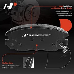 11.65 inch(296 mm) Disc Brake Rotors + Ceramic Pads Kit Front Vented