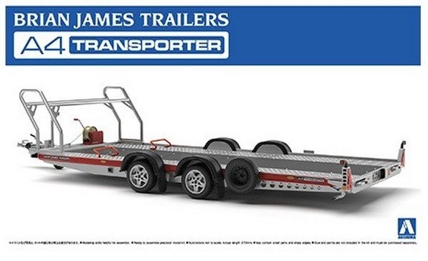Aoshima 1/24 Scale Model Parts Kit Brian James Semi Trailers A4 Transporter
