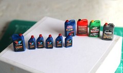  1/18  Scale Valvoline Automotive Oil products; Diorama Shop Austin’s Garage