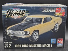 AMT Ertl 1969 ’69 Ford Mustang Mach 1 Resto Rods Plastic Model Car Kit 1:25