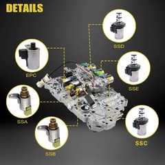 Secosautoparts 4F27E Transmission Solenoid Kit Fit For Mazda 2 3 5 6 Cx-7 Mpv