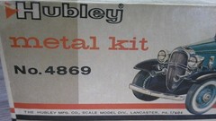 Hubley Metal model car kit 1932 Chevrolet Coupe No. 4869 w/ instructions Z125