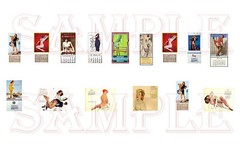 Vintage Pin Up Calendars 1:24, 1:25 Diorama Garage, Etc