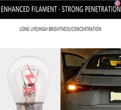 Pack Of 10 Brake Marker Bulb, Brake Light Bulbs,10 Sets Of 1016 (12v21/5w) High