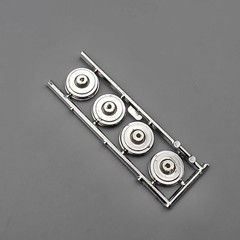AMT 31838 1/25 57 Ford Fairlane Parts Kit Bash Chrome Wheels