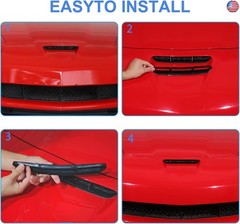 Car Hood Vents Compatible with Chevy Corvette C6 2005-2013, Hood Scoop Body