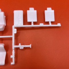 1969 Torino Cobra AMT Seats Dash Hood Scoop Model Parts 1:25 New 6