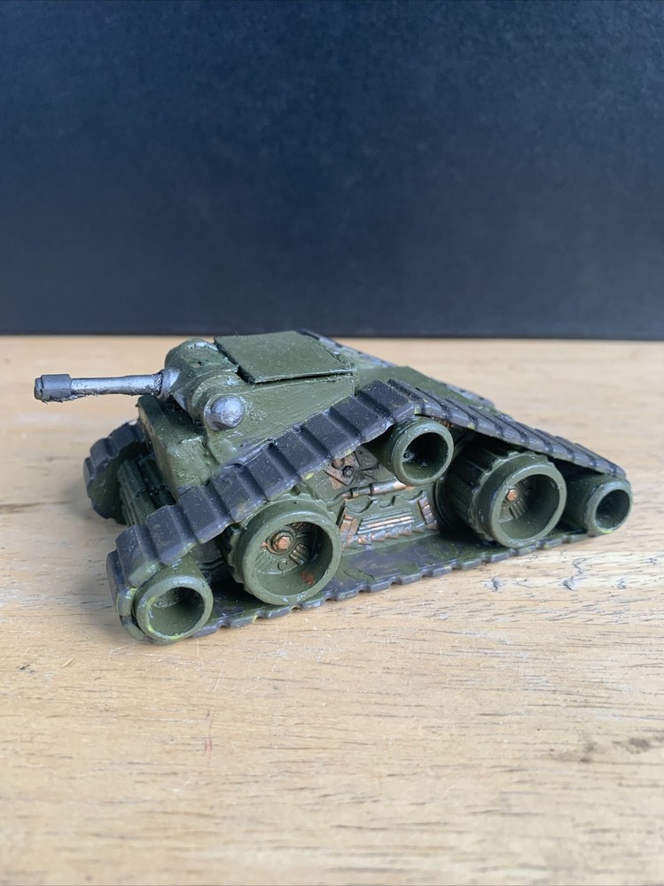 1/72 Modified Tank Painted Fantasy Wars Resin? Wood Die Cast 4”